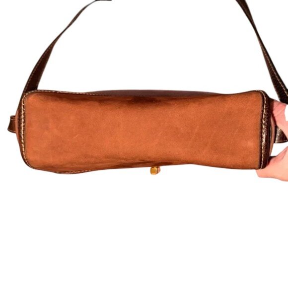 Bally Vintage Brown Suede & Leather Crossbody Shoulder Bag (EUC) and COA - Picture 7 of 13